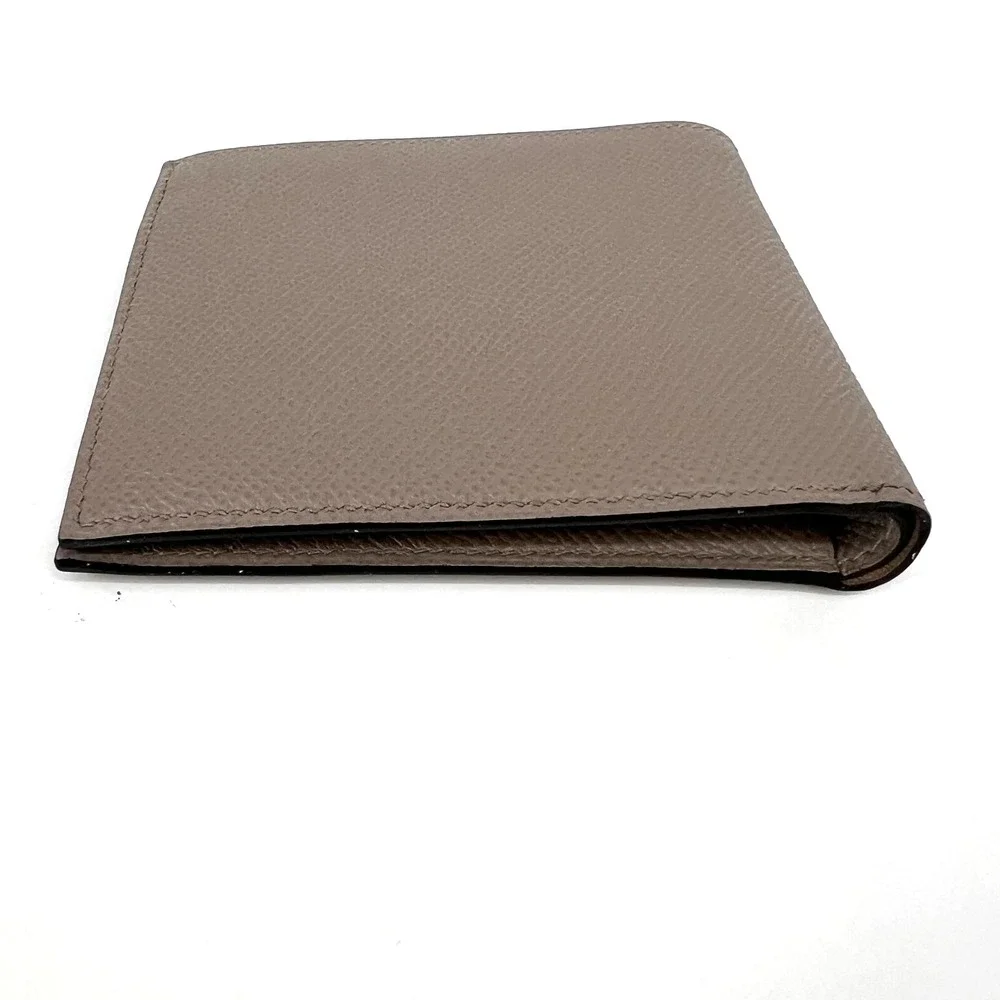 Hermes MC2 Copernic Compact Bill Wallet Mens Etain Epsom Leather Bi-Fold‎ France